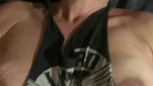 Big tits wife has her hairy pussy creampied