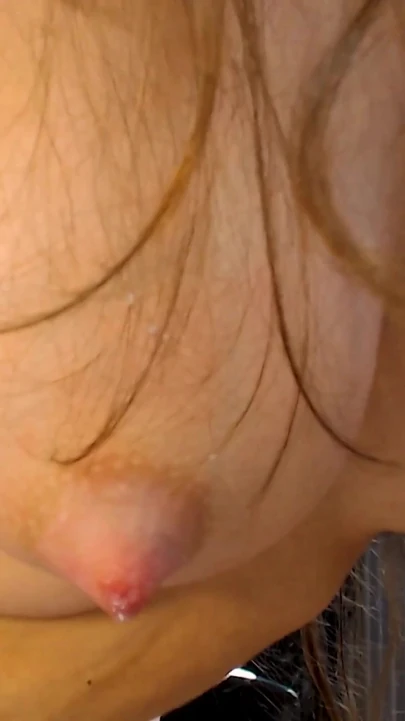 Hot Young Stepmom with Big Milk Tits Masturbating