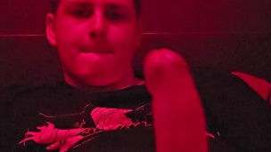 Teen boy masturbates and cuns