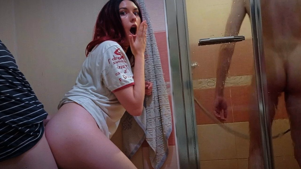 Wife cheats on her husband while he is in the shower