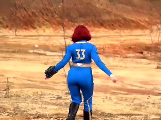 Redhead in Fallout Cosplay Gets Hardcore Pounded
